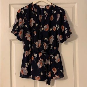 Sienna Sky Floral Wrap Top